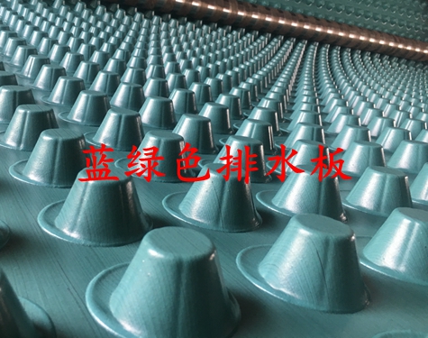 供應(yīng)石家莊藍(lán)綠色排水板--程源廠家